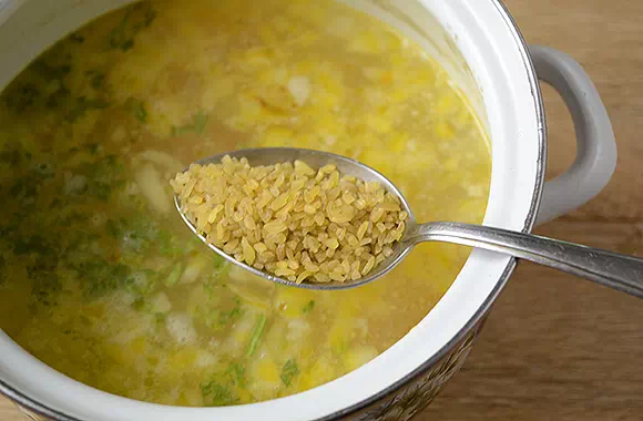 куриный суп с булгуром рецепт фото 7